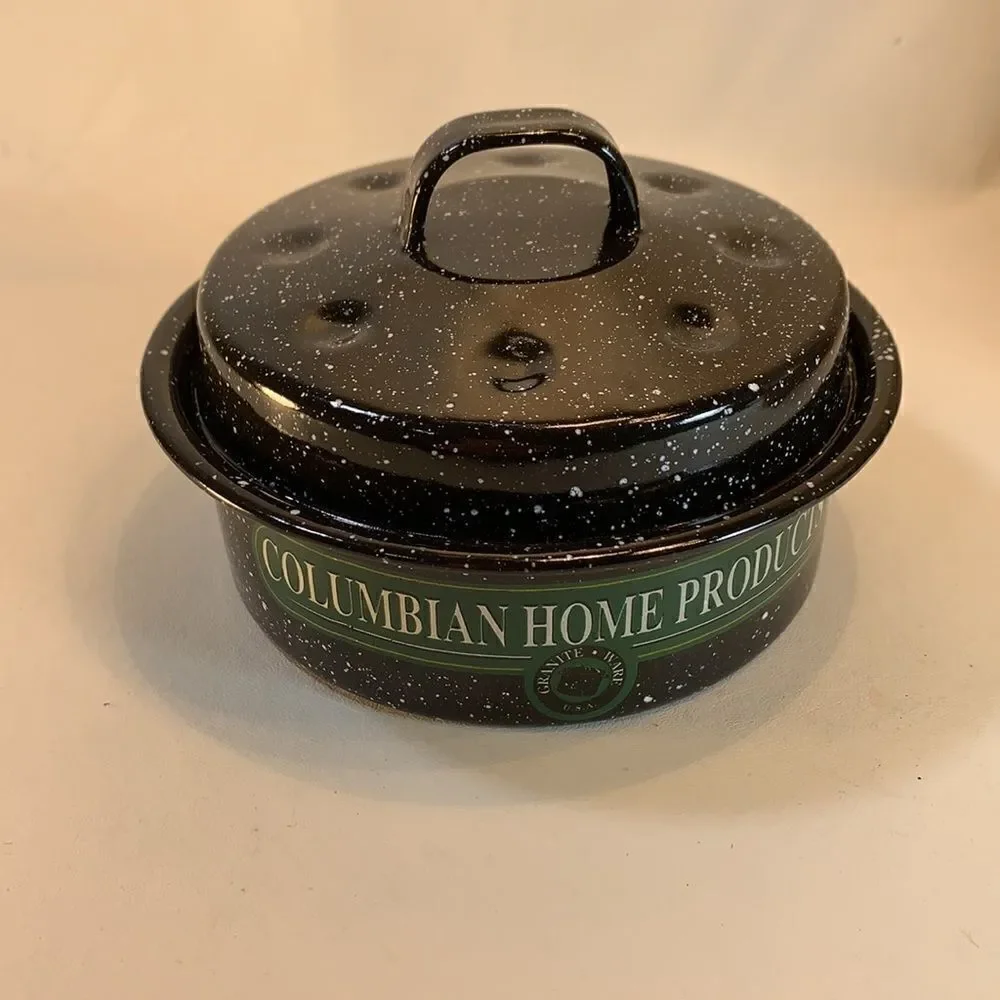 Columbian Home Products Roasters Seafood Hispanic Granite Ware Made USA Home New